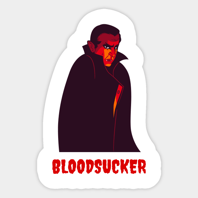 Dracula - The Blood-Sucking Vampire Sticker by Fabrica